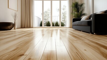 Obraz premium texture blonde wood floor