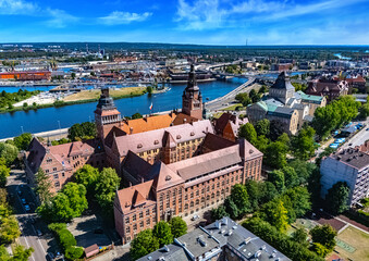 View of Szczecin in West Pomeranian Voivodeship, Poland