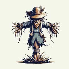 scarecrow vector image
