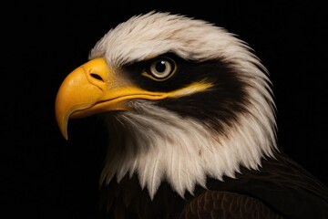 Obraz premium A Majestic Eagle Gazes into the Abyss