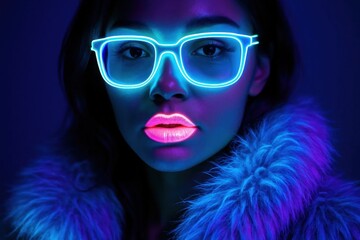 A Study in Neon Glows and Fashion