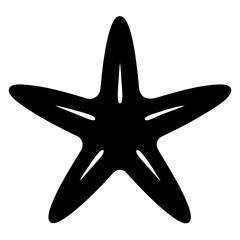 Fototapeta premium starfish on black