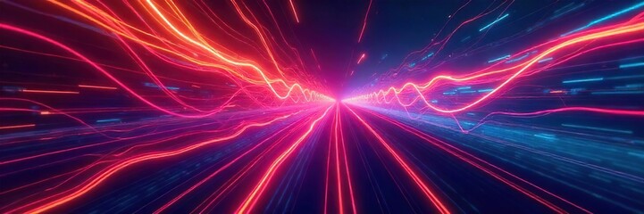 Mesmerizing Time-Lapse of Intersecting Lines Dynamic Abstract Background Motion Graphics