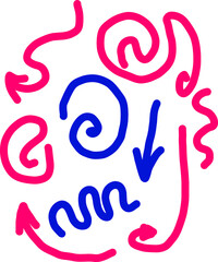 hand drawn vector illustration of a happy smiley face, liners