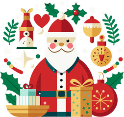 set of Christmas icons