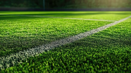 realistic soccer green turf