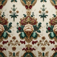 Bright luxury vintage wallpaper Generative AI 