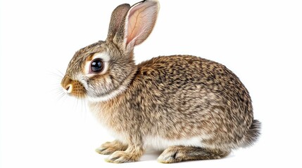 Fototapeta premium style rabbit isolated on white