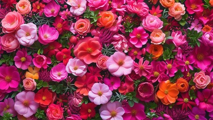 Fototapeta premium Radiant Flower Tapestry
