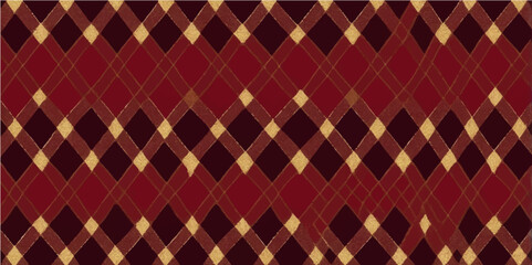 Seamless geometric pattern with colorful checkered square mosaic design