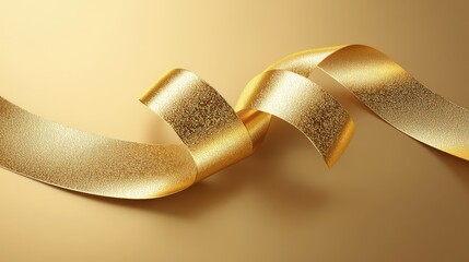 elegant ribbon gold