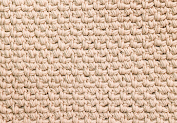 beige texture large knit. Warm yarn background