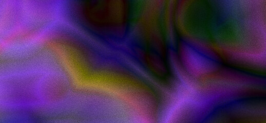 Abstract Purple and Green Gradient Swirl: Dark Moody Textured Background Design
