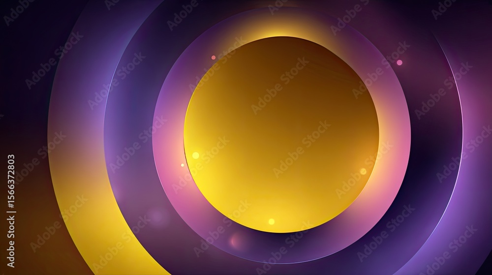 Aufkleber abstract design with circular shapes and gradient color palette