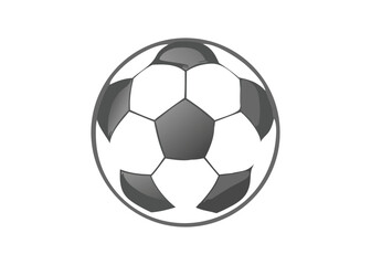 Obraz premium Classic Black Vector Silhouette Icon Set for Soccer Ball Designs