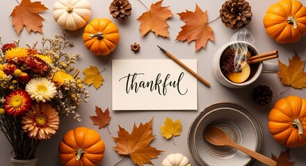 Autumn thanksgiving decorations