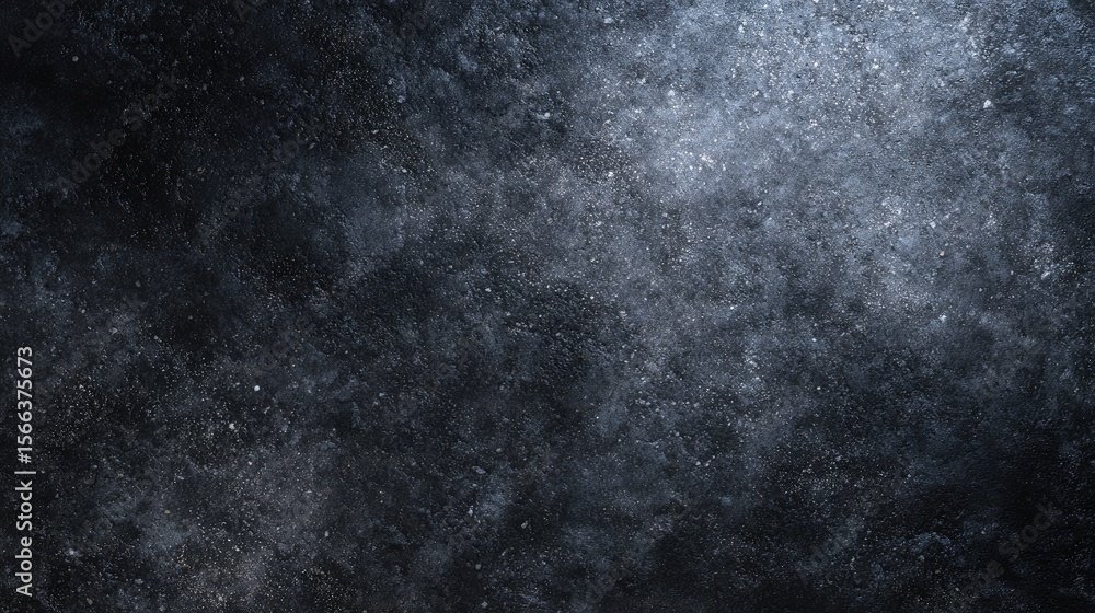 Poster dark abstract texture with glistening particles and depth effects