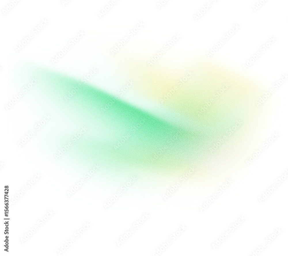Poster Abstract background, yellow green glowing grainy gradient shape transparent background, banner poster header design, noise texture effect
