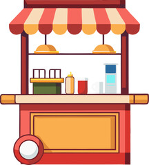 Obraz premium vector illustration of Hostess Stand