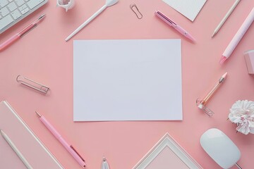Premium Quality Visual of Stationery Lying Around Frame
