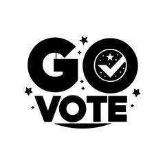 Sticker design of vote