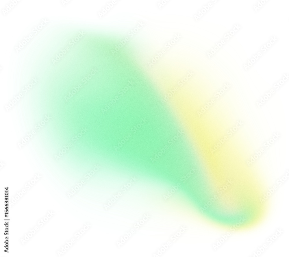Poster Abstract background, yellow green glowing grainy gradient shape transparent background, banner poster header design, noise texture effect