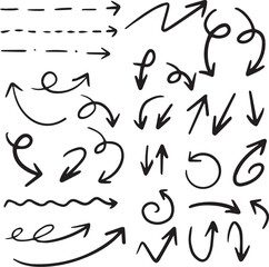 hand drawn arrow collection
