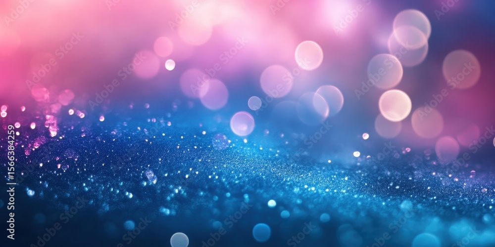 Poster abstract glittering bokeh: a mesmerizing display of bokeh lights shimmers, blending a vibrant mix of