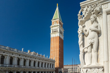 Famous piazza San Marco square in Venice, Italy
