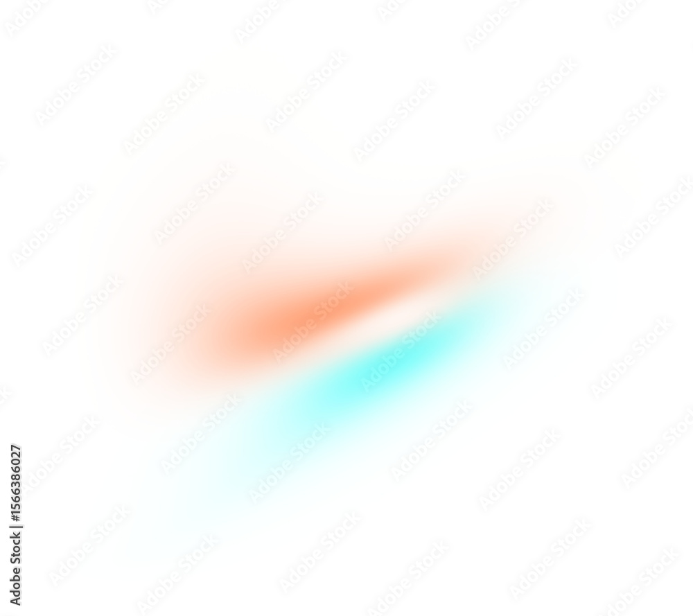 Poster Blue red white color grainy gradient shape transparent background. Abstract color gradient blur on transparent background. Vibrant grungy, noise texture effect