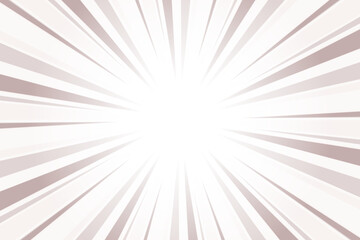 Silver pink gray sunburst background. Abstract sun light rays background. Comic ray backdrop.