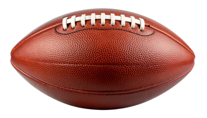 Classic Brown American Football Close-Up