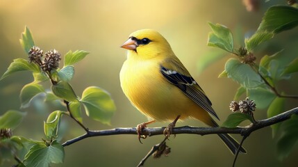 Obraz premium realistic american gold finch