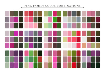 Soft and harmonious pink family color palette, perfect for design, branding, and elegant visuals.