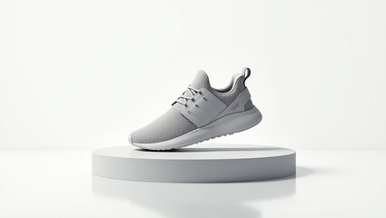 Minimalist sneakers displayed on white background, highlighting clean design, neutral tones, and contemporary fashion appeal for branding or e-commerce.



