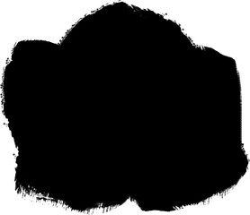 Grunge brush Stroke, hand drawn black sticker or brush stroke transparent png