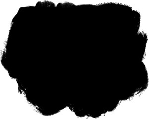 Grunge brush Stroke, hand drawn black sticker or brush stroke transparent png