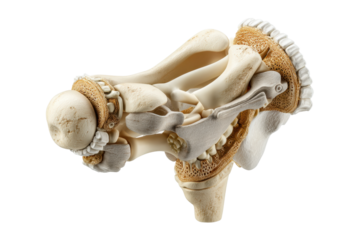 PNG Detailed anatomical model of human shoulder joint bones and structures