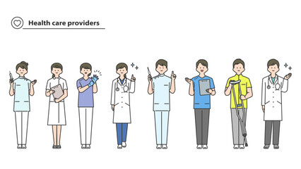 医療従事者　人物アバターセット