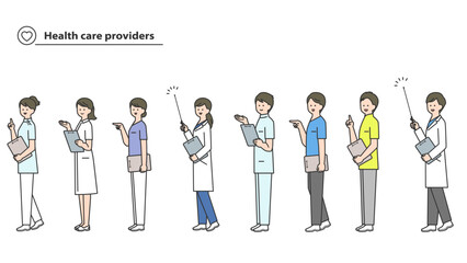 医療従事者　人物アバターセット