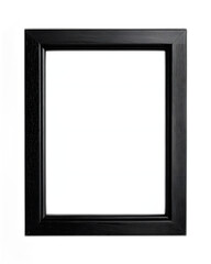 Simple Black Frame Displayed Against Green Wall