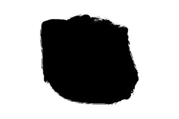 Grunge brush Stroke, hand drawn black sticker or brush stroke transparent png