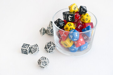 Dices for rpg, board or tabletop games, for dnd.	