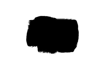 Grunge brush Stroke, hand drawn black sticker or brush stroke transparent png