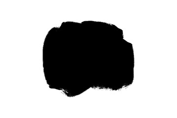 Grunge brush Stroke, hand drawn black sticker or brush stroke transparent png