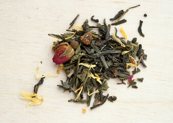 Green tea with herbs