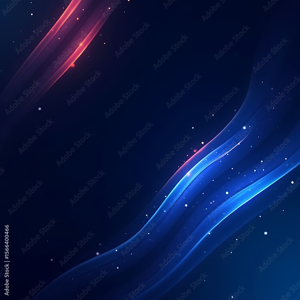 Poster Colorful Abstract Geometric Background with Dynamic Gradient Lines and Futuristic Pattern