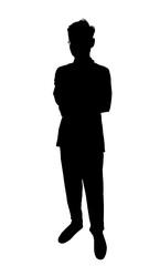 Standing boy silhouette png image