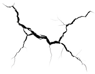 Dynamic fractured surface showcases a powerful branching network of intricate lines