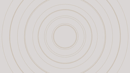 Fototapeta premium A series of concentric circles radiating outwards on a light gray background in a minimalist style